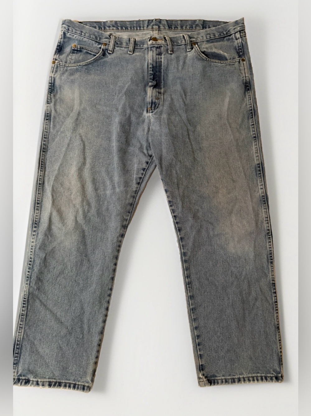 Wrangler Rugged Wear Work Jeans Men's 44X30 Blue Denim Pre-Owned Excellent